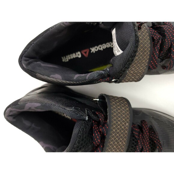Reebok Crossfit Transition Size 7.5 CVT AR0664 Black Mid Top Gym Training Shoe